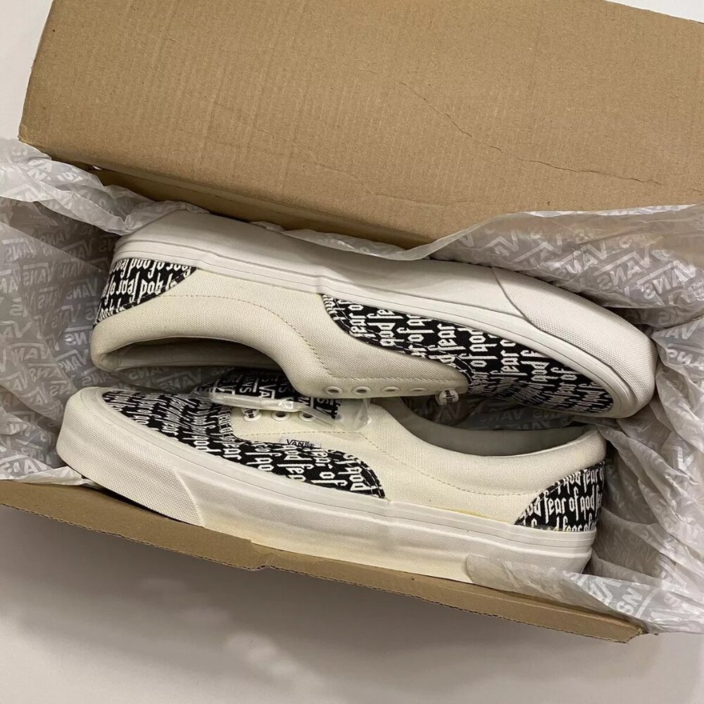 VANS Fear Of God FOG x Era 95 DX White Black Marshmallow Size 10.5